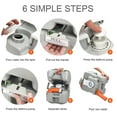 thumbnail image 5 of Gymax 5.3 Gallon Portable Travel Toilet Outdoor Camping Toilet w/ Piston Pump Flush, 5 of 10