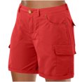 thumbnail image 4 of zbxnLI Cargo Shorts for Women Business Casual Work Shorts Multi Pockets High Waisted Dress Shorts, 4 of 6