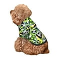 thumbnail image 5 of Honeii Football Doodle Print Small Dog Hoodies Pet Hooded Sweatshirts Fall Winter Puppy Cat Sweaters Warm Clothes for Small Dogs Outfits Costume-Small, 5 of 7