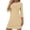 Solid-Khaki, variant on Women's Loose Plus Size Comfortable Halter Neck Round Neck Sleeveless Ethnic Style Printed Long Summer Dresses Tank Dresses for Women