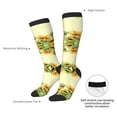 thumbnail image 4 of Rateoe Sunflowers On A Yellow Background Pattern Women’s Knee High Crew Socks,Trouser Socks Comfortable, Breathable, Moisture-Wicking and Soft, 4 of 6