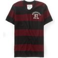 thumbnail image 1 of Camiseta gráfica con cuello en V a rayas Aeropostale para hombre, negro, extra pequeño Aeropostale Camiseta gráfica, 1 of 2