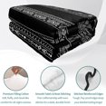thumbnail image 4 of Twin Quilt Set 68''x86'', Black White Geometric Lightweight Summer Bedspread Coverlet Set with 2 Pillow Shams, Modern Striped Plaid Abstract Art Breathable All Season Quilt Bedding for Dorm/Bedroom, 4 of 9
