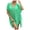 Green, variant on Women's Loose Swimsuit Crochet Sexy V Neck Swim Coverups Bathing Suit Bikini Cover up Vacation Summer Beach Dresses (Blue, One Size)