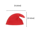 thumbnail image 3 of Elf Hat,Elf Hats for Adults Christmas Felt Elf Hat Holiday Party Elf Costume Hats Favors Gifts Accessoriess Red One Size, 3 of 3