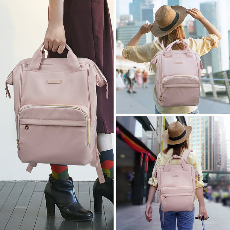 BAGSMART 17" Laptop Backpack for Adults, College Bookbag Business Computer Casual Daypack for Work Trip Commuter, Pink - Walmart.com BAGSMART 17" Laptop Backpack for Adults, College Bookbag Business Computer Casual Daypack for Work Trip Commuter, Pink - Walmart.com