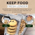 thumbnail image 4 of 150 Resealable Food Storage Bags, 6x9-inch Heat Sealable Air Tight Bags, Stand Up Zip Bags, Waterproof Packaging Barrier, 4 of 5