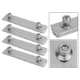 thumbnail image 4 of LEFU for Aluminum Solar Panel Rail Connectors - Adjustable PV Module Mounting Brackets for Photovoltaic Systems, 14cm T-Shaped Profile Clamps, Rust-Resistant Rack Support (Silver, 4 Pcs), 4 of 10