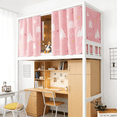 thumbnail image 7 of XIBUFE 2026 New 2 Pieces Upper/Bottom Bunk Bed Curtains Dorm Home Blackout Privacy Bed Cloth Curtain Shading Breathable Dustproof Bed Canopy with Rope&Buckles for Kids Teen Loft Bed Single Sleeper, 7 of 7