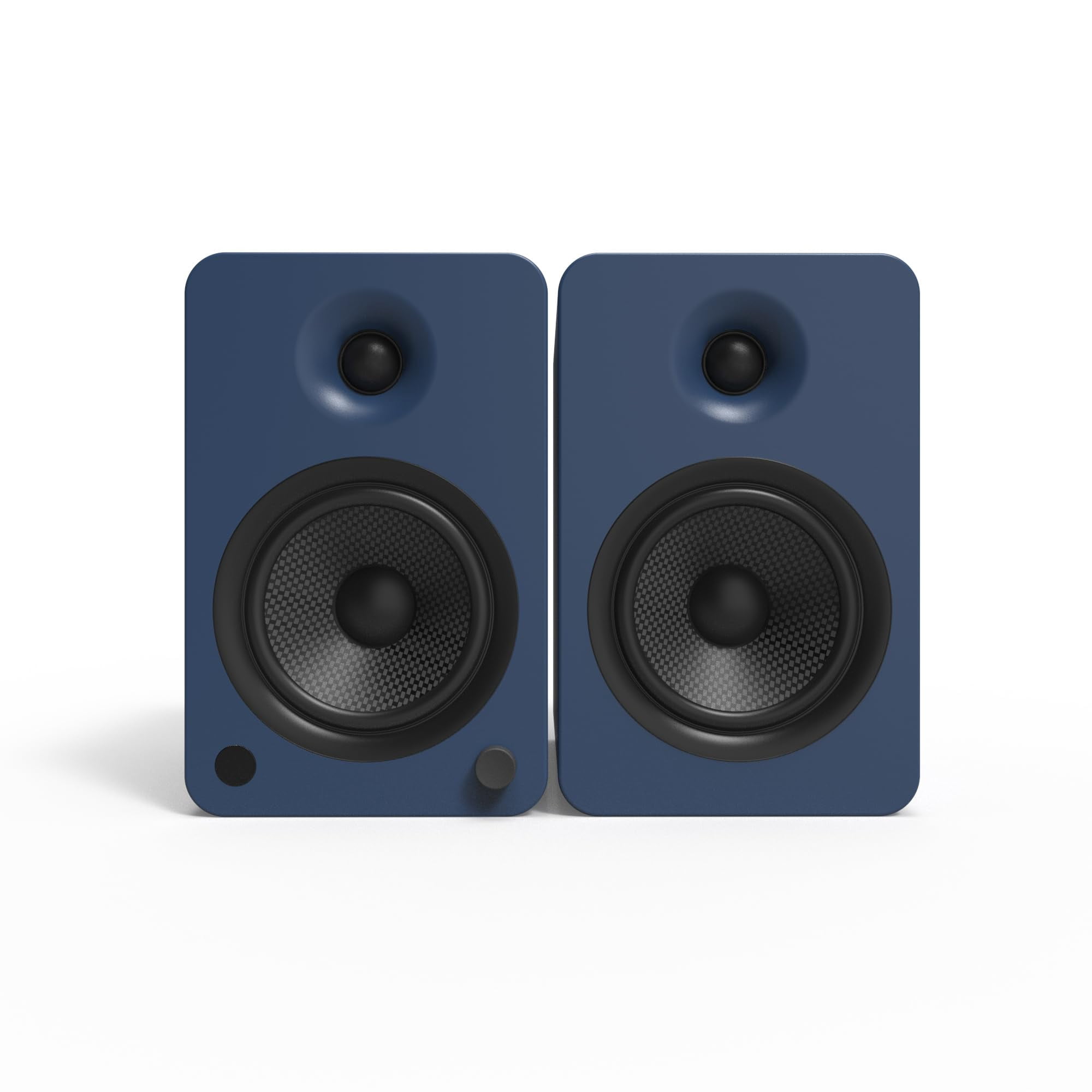 Kanto YU6 Powered Speakers with Bluetooth and Built-in Phono Preamp | 200W Peak Power | 1" Silk Dome Tweeter and 5.25" Kevlar Driver | Auto Standby and Startup | Remote Included | Pair | Matte Blue