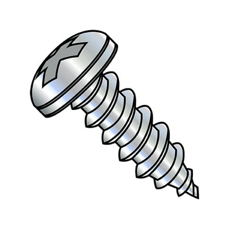 

10-12X4 Phillips Pan Self Tapping Screw Type A Fully Threaded Zinc (Pack Qty 600) BC-1064APP