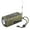 Armée Verte, variante sur Manivelle de Chargement Solaire Portable pour l'Extérieur, USB Rechargeable avec Lampe de Poche SOS AMFM, Téléphone Cellulaire Jaune
