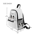 thumbnail image 3 of FORMRS School Backpack with Front Zippered Pocket 12" Student Travel Daypack, White Cat, 3 of 6