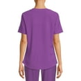 thumbnail image 3 of ClimateRight by Cuddl Duds Modern Fit Short Sleeve Scrub Top (Women's), 3 of 5