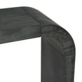 thumbnail image 3 of MODERNLUXE Table Console Moderne, Table d'Entrée en Bois de 52 Pouces avec Bord Courbé et Texture Naturelle, Table de Sofa pour Salon, Noir, 3 of 8