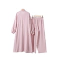 thumbnail image 4 of ZANZEA Women Fashion Muslim Sets Autumn Long Sleeve Blouse Loose Wide Leg Pants, 4 of 11