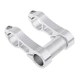 thumbnail image 1 of S SERENABLE Rallonge de Guidon de Vélo Pliable Réglable en Alliage d'Aluminium Double Argent, 1 of 8