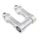 thumbnail image 1 of Extensor de manillar de bicicleta, soporte de extensión de montaje de vástago ajustable, disponible en 3 Plata, 1 of 8