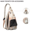 thumbnail image 2 of Symmetrical Bohemian Sling Backpack - Tribal Print Shoulder Bag, Lightweight Travel Pack, 2 of 4
