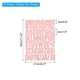 thumbnail image 2 of Kit de letras y números de vinilo Uxcell, calcomanías autoadhesivas para buzón, señal en rosa, 612 piezas, 6 hojas, 2 of 6