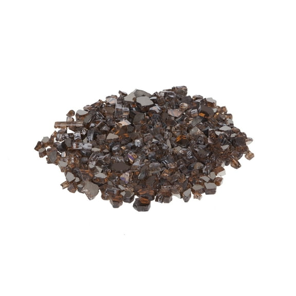 Vulcan Burnt Bronze Reflective Fire Glass – Decorative & Heat-Resistant