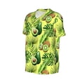 thumbnail image 6 of Fotbe Kiwi and Avocado Baseball Jersey Shirt for Men and Women, Casual Short Sleeves Button Down T-Shirt-Small, 6 of 9