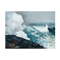 Trademark Fine Art Winslow Homer  Homer's Crashing Waves III Canvas Wall Art