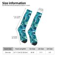 thumbnail image 7 of Calf Socks for Men Women, Banana leaves green Knee High Socks, Running Athletic Cushion Tube Socks Boot Socks, 7 of 7