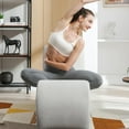 thumbnail image 6 of Puremind Curved Yoga Chair for Adults, Modern Chaise Lounge Indoor for Yoga,Dutch Velvet Yoga Chaise Lounge,Light Gray, 6 of 9