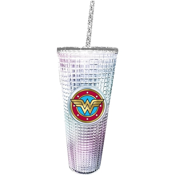 Spoontiques DC Comics Diamond Tumbler, 20oz, Wonder Woman