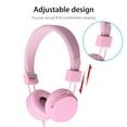 thumbnail image 4 of Kids Headphones, Wired Earphone for Boys Girls, 3.5mm Foldable Headset Suitable for Smartphones, Tablets, Pink, 4 of 7