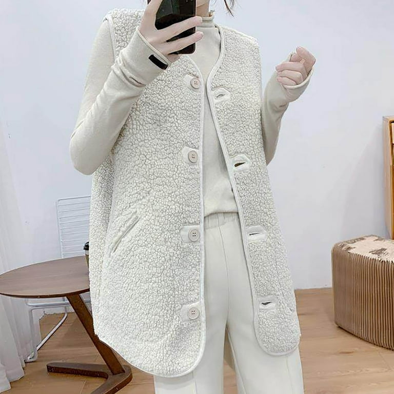 Sleeveless woolen hot sale jackets