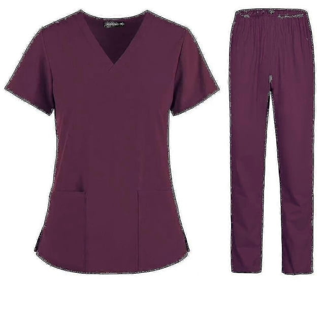 Nurse Women Fabric Short Sleeve Medical Uniforms