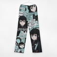 thumbnail image 3 of Demon Slayer Muichiro Tokito Pajama Pants Long Sleep Pants Soft Elastic Waist PJ Bottoms Lounge Pants, 3 of 7