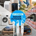 thumbnail image 5 of Maximm 25 ft Cable Safety Extension Cord with Automatic Lock Hook Extension Cord Holder and Child Proof Outlet Cover - White, 16 AWG, SJTW, Heavy Duty Outdoor Extension Cord with Multiple Outlets, 5 of 5