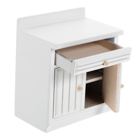 1Set Mini Wood Cabinet Simple Design for Kitchen Furniture Decor 8.7x7.5x5in
