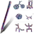 thumbnail image 3 of Pluma magnética, pluma de acción magnética, pluma de metal para aliviar el estrés, bolígrafos magnéticos de escritura multifuncional, juguetes creativos para aliviar el estrés de oficina pluma d, 3 of 5