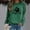 Green, variant on Jacenvly Clearance Sweatshirts for Women,Crewneck Graphic Blouse Lady Casual Long Sleeve Dog Paw Printing Tops Shirt Shirt Pullover