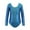 Light Blue, variant on Agkizg Kid Girls Gymnastic Leotard Long Sleeve Color Gradient Sparkly Ballet Dance One Piece Outfit, Sizes 2-7 Years
