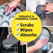 Tuff-Scrub Original Microfiber Scrub-N-Wipe Cleaning Pads, 2 Pack Large Size