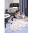 thumbnail image 3 of Luxe Faux Fur 676685029737 2 x 3 ft. Gordon Faux Sheepskin Rug - Gradient Tan, 3 of 3