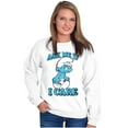 thumbnail image 4 of Grouchy Smurf Ask Me If I Care Grump Unisex Plus Size Sweatshirt Brisco Brands 3X, 4 of 5
