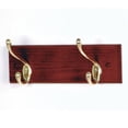 thumbnail image 3 of Wooden Mallet HCR-2BBK 2 Hook Coat Rack, Brass Hooks - Black, 3 of 7