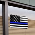 thumbnail image 3 of Thin Blue Line American Flag Home Business Office Sign - Window Sticker - 12" x 18" (30.5cm x 45.7cm), 3 of 3