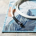thumbnail image 4 of SAFAVIEH Cabana Elwyn Indoor/Outdoor Runner Rug, Blue/Grey, 2' x 9', 4 of 12