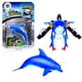 thumbnail image 1 of Forest & Twelfth Dolphin Sea Animal Toys Small - Figura de acción transformadora - Cambia de un juguete animal detallado a un juguete robot único en segundos - Gran regalo para niñas y niños (delfín d, 1 of 5