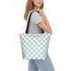thumbnail image 2 of Balery Daisy Plaid Blue Bolsa de Hombro con Diseño, Bolsa Grande y Duradera, Bolsa Versátil para Compras, 2 of 6