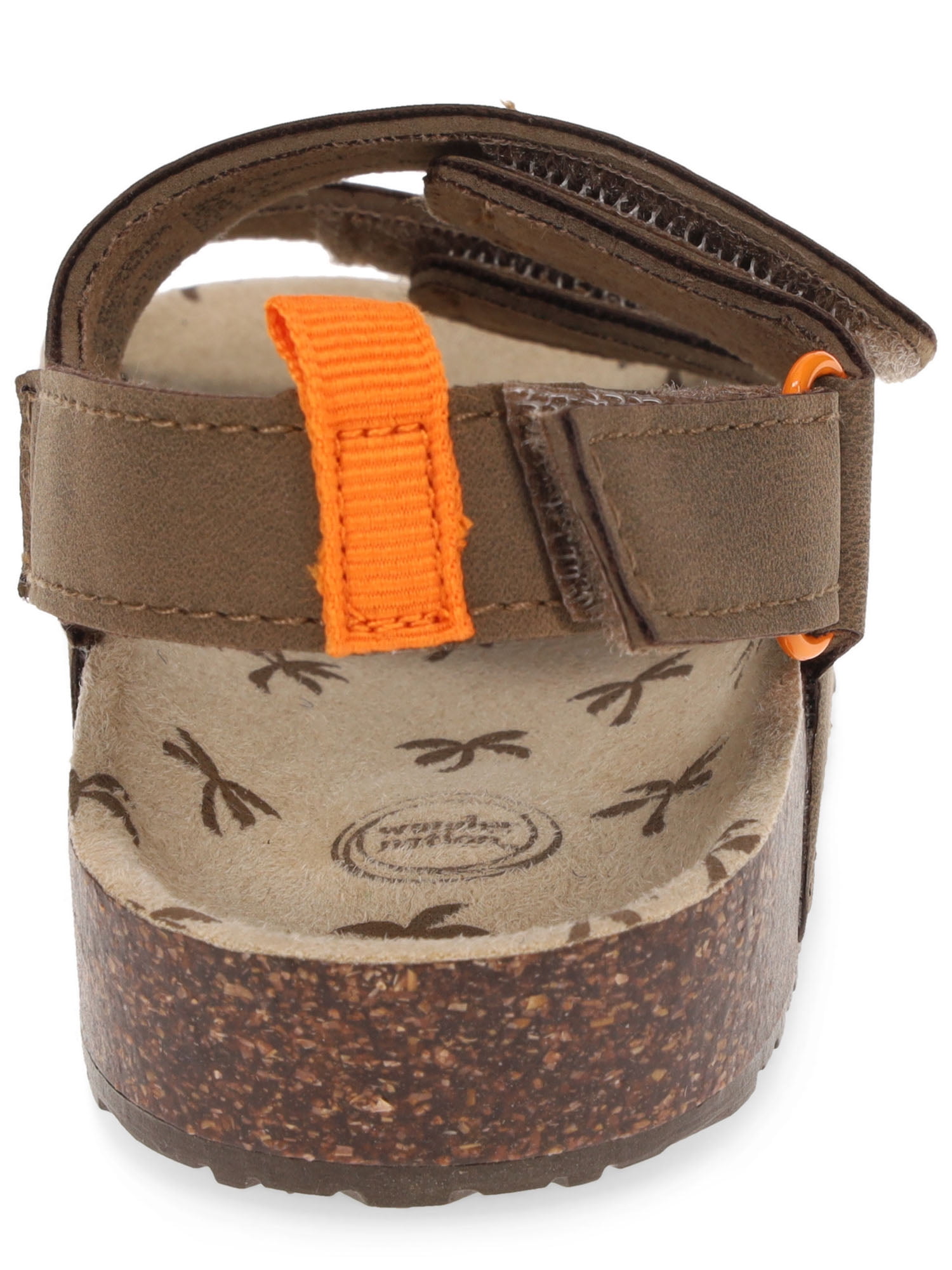 Wonder Nation Baby & Toddler Boys Two Strap Footbed Sandals