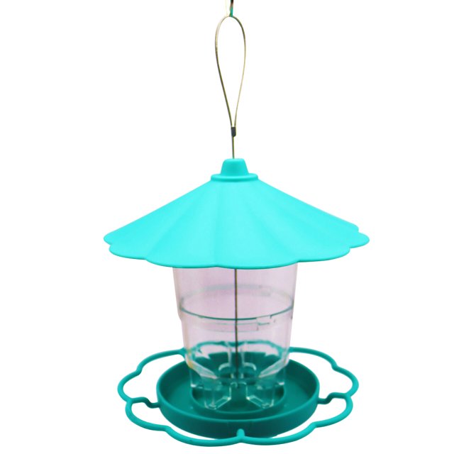 Outdoor Hanging Automatic Bird Feeder Large Capacity Food Container Tray For Garden Yard Decoration