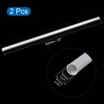 thumbnail image 2 of Unique Bargains 12mm ID 14mm OD 500mm White PVC Pipe Round Rigid Plastic Tube for Water Pipe 2 Pack, 2 of 5